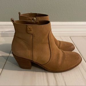Tory Burch Suede Ankle Boots